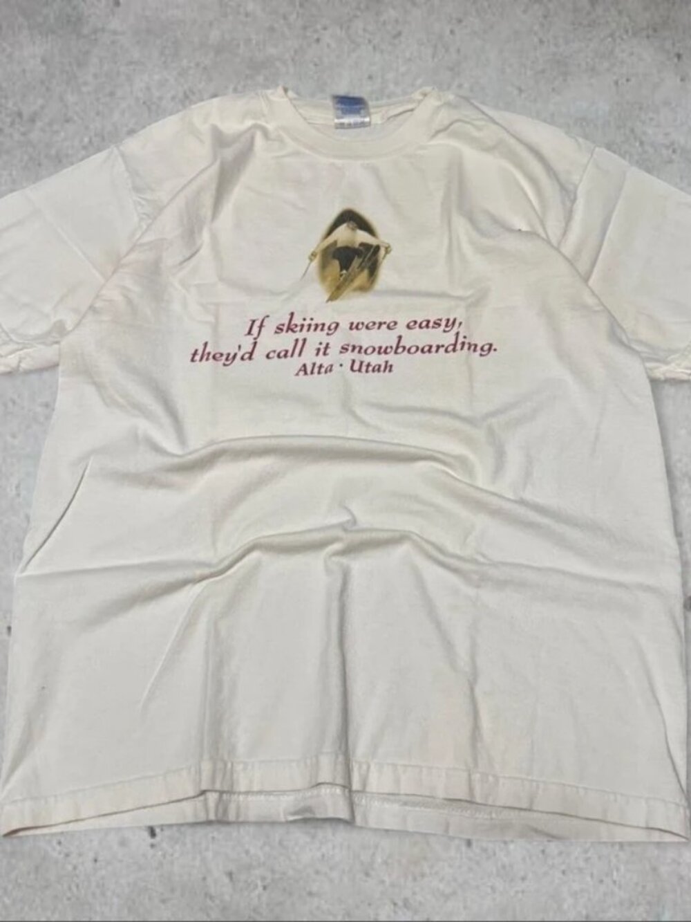 Men's Y2K Vintage Alta Utah Ski Graphic T-Shirt — M